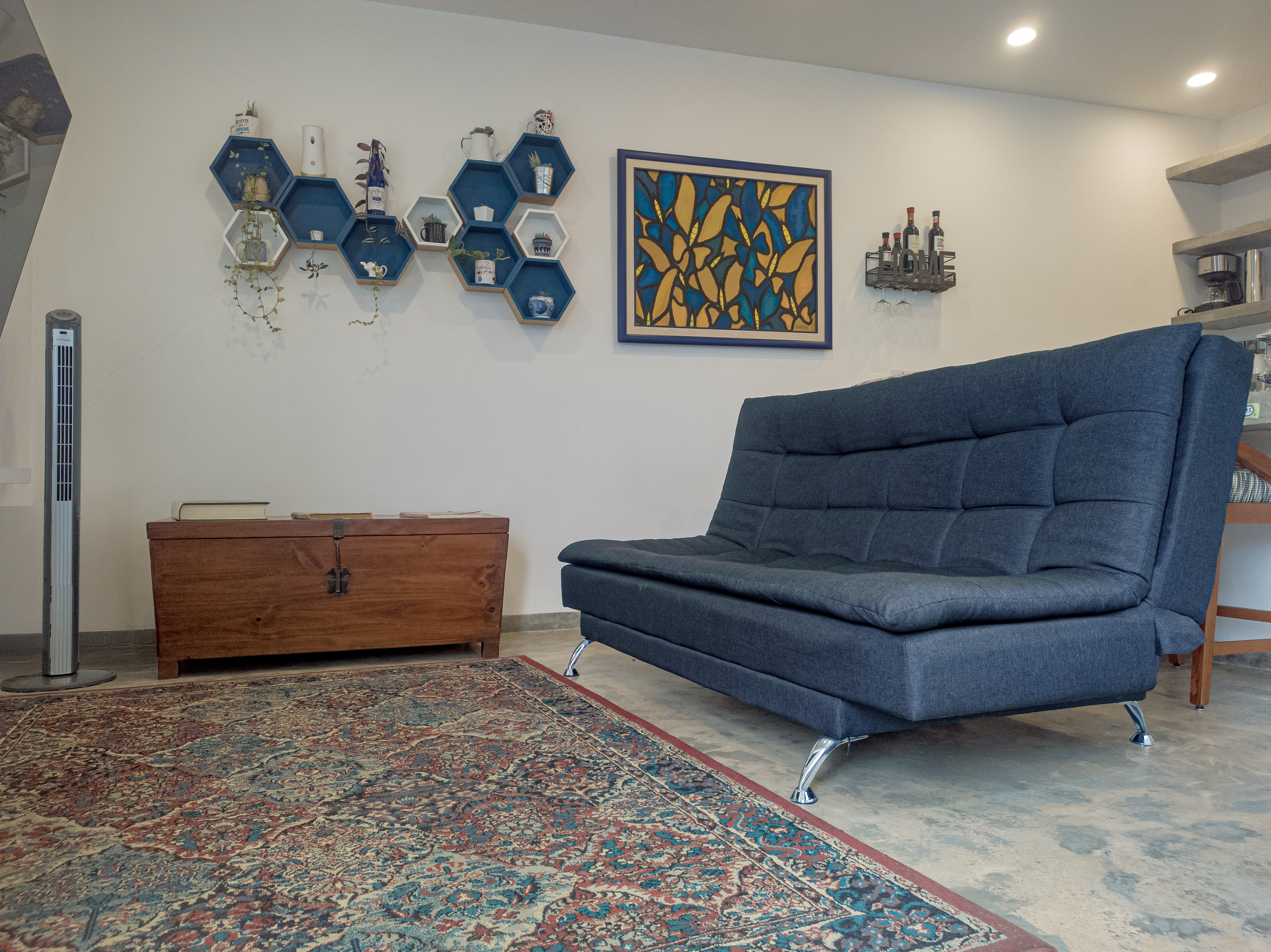 Vista del recibidor y sala